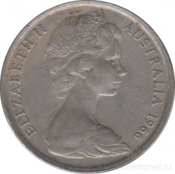 Монета. Австралия. 10 центов 1966 год.