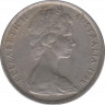 Монета. Австралия. 10 центов 1966 год. ав.