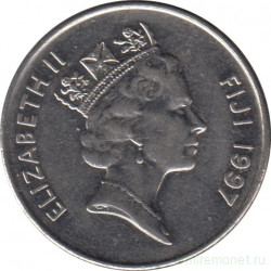 Монета. Фиджи. 20 центов 1997 год.