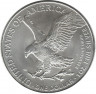 Монета. США. 1 доллар 2022 год. Шагающая свобода, орел с дубовой веткой.