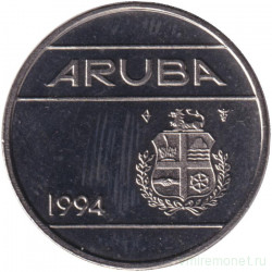 Монета. Аруба. 25 центов 1994 год.