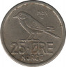  Монета. Норвегия. 25 эре 1959 год. ав.
