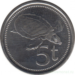 Монета. Папуа - Новая Гвинея. 5 тойя 2010 год.
