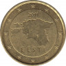 Монета. Эстония. 10 центов 2011 год. ав.