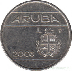 Монета. Аруба. 10 центов 2003 год.