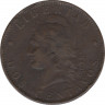 Монета. Аргентина. 2 сентаво 1893 год. рев.