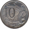 Монета. Австралия. 10 центов 2016 год. 50 лет десятичной системе национальной валюты. рев.