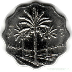 Монета. Ирак. 5 филс 1981 год.