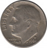Монета. США. 10 центов 1968 год. Монетный двор D. ав.