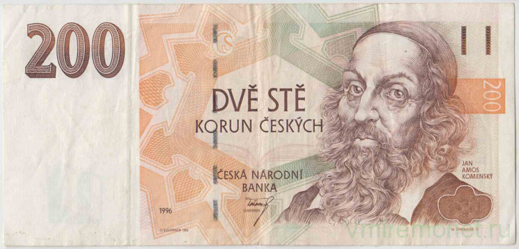 Банкнота. Чехия. 200 крон 1996 год. Тип 13.