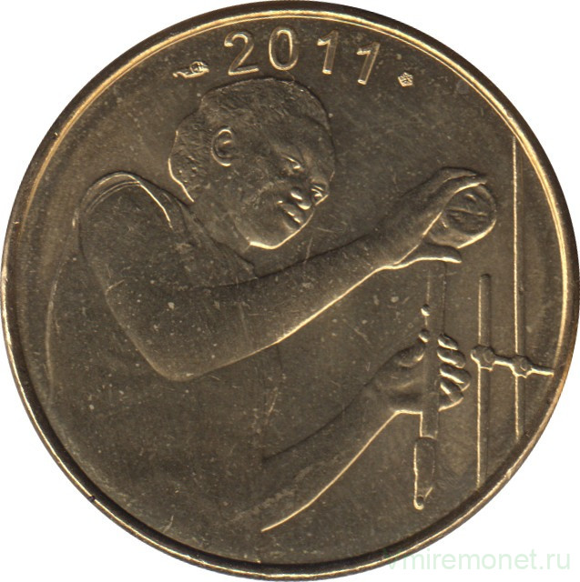 Монета. Западноафриканский экономический и валютный союз (ВСЕАО). 25 франков 2011 год.