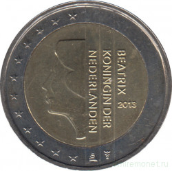 Монеты. Нидерланды. Набор евро 8 монет 2013 год. 1, 2, 5, 10, 20, 50 центов, 1, 2 евро.