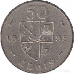 Монета. Гана. 50 седи 1995 год.