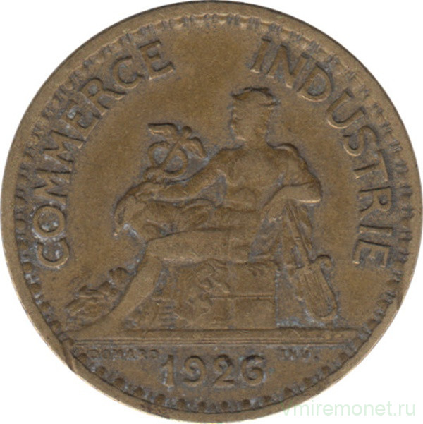Монета. Франция. 1 франк 1926 год.