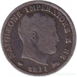 Монета. Италия. 5 сольдо 1811 год. Наполеон I Бонапарт.