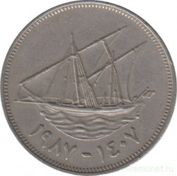 Монета. Кувейт. 100 филсов 1987 год.