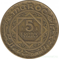 Монета. Марокко. 5 франков 1946 год.