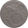 Монета. Самоа. 20 сене 1987 год. ав.