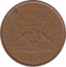 Монета. Тринидад и Тобаго. 1 цент 1996 год.