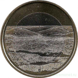 Монета. Финляндия. 5 евро 2018 год. Национальный парк Палластунтури.