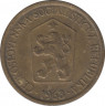  Монета. Чехословакия. 1 крона 1963 год. ав.