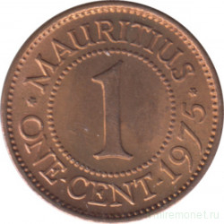 Монета. Маврикий. 1 цент 1975 год.