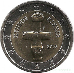 Монеты. Кипр. Набор евро 8 монет 2016 год. 1, 2, 5, 10, 20, 50 центов, 1, 2 евро.