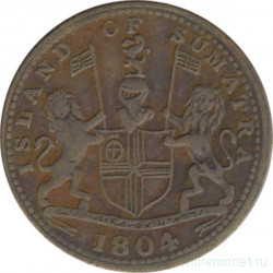 Монета. Суматра. 1 кепинг 1804 (1247). Сингапурские купцы.
