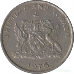 Монета. Тринидад и Тобаго. 10 центов 1976 год.
