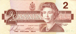 Банкнота. Канада. 2 доллара 1986 год. Тип 94c.