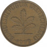 Монета. ФРГ. 10 пфеннигов 1972 год. Монетный двор - Гамбург (J). ав.