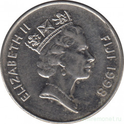 Монета. Фиджи. 20 центов 1998 год.