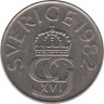 Аверс. Монета. Швеция. 5 крон 1982 год.