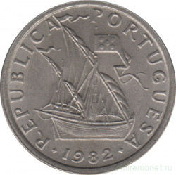 Монета. Португалия. 5 эскудо 1982 год.