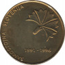 Монета. Словения. 5 толар 1996 год. 5 лет независимости Словении. ав.