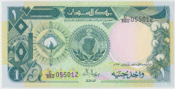 Банкнота. Судан. 1 фунт 1987 год.