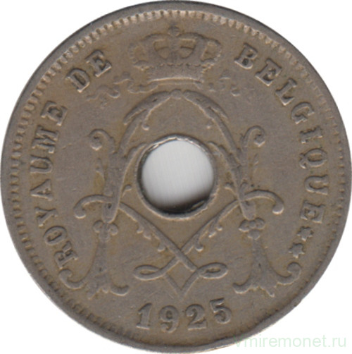 Монета. Бельгия. 5 сантимов 1925 год. BELGIQUE.