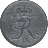 Монета. Дания. 2 эре 1964 год. ав.