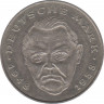 Монета. ФРГ. 2 марки 1991 год. Людвиг Эрхард. Монетный двор - Берлин (А). ав.