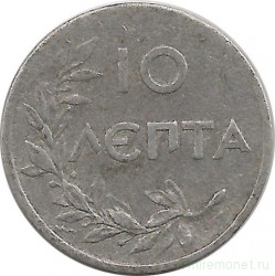 Монета. Греция. 10 лепт 1922 год.