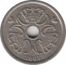 Монета. Дания. 1 крона 2005 год. ав.