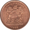 Монета. Южно-Африканская республика (ЮАР). 5 центов 1999 год. ав.