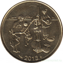 Монета. Западноафриканский экономический и валютный союз (ВСЕАО). 10 франков 2013 год.
