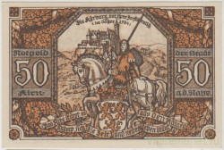 Бона. Нотгельд. Германия. Город Кирн на Нае. 50 пфеннигов 1920 год. Вариант 1.