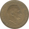 Монета. Дания. 1 крона 1958 год. рев.
