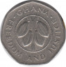 Монета. Гана. 10 седи 1991 год. рев.