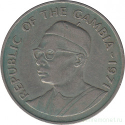 Монета. Гамбия. 50 бутутов 1971 год.