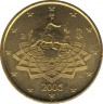 Монета. Италия. 50 центов 2005 год. ав.