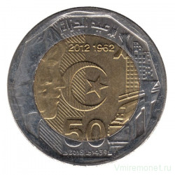 Монета. Алжир. 200 динаров 2012 год. 50 лет независимости.