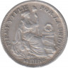 Монета. Перу. 1/2 динеро 1909 год. рев.